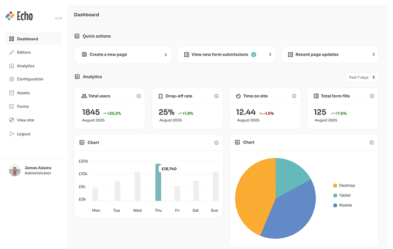 Hero dashboard preview